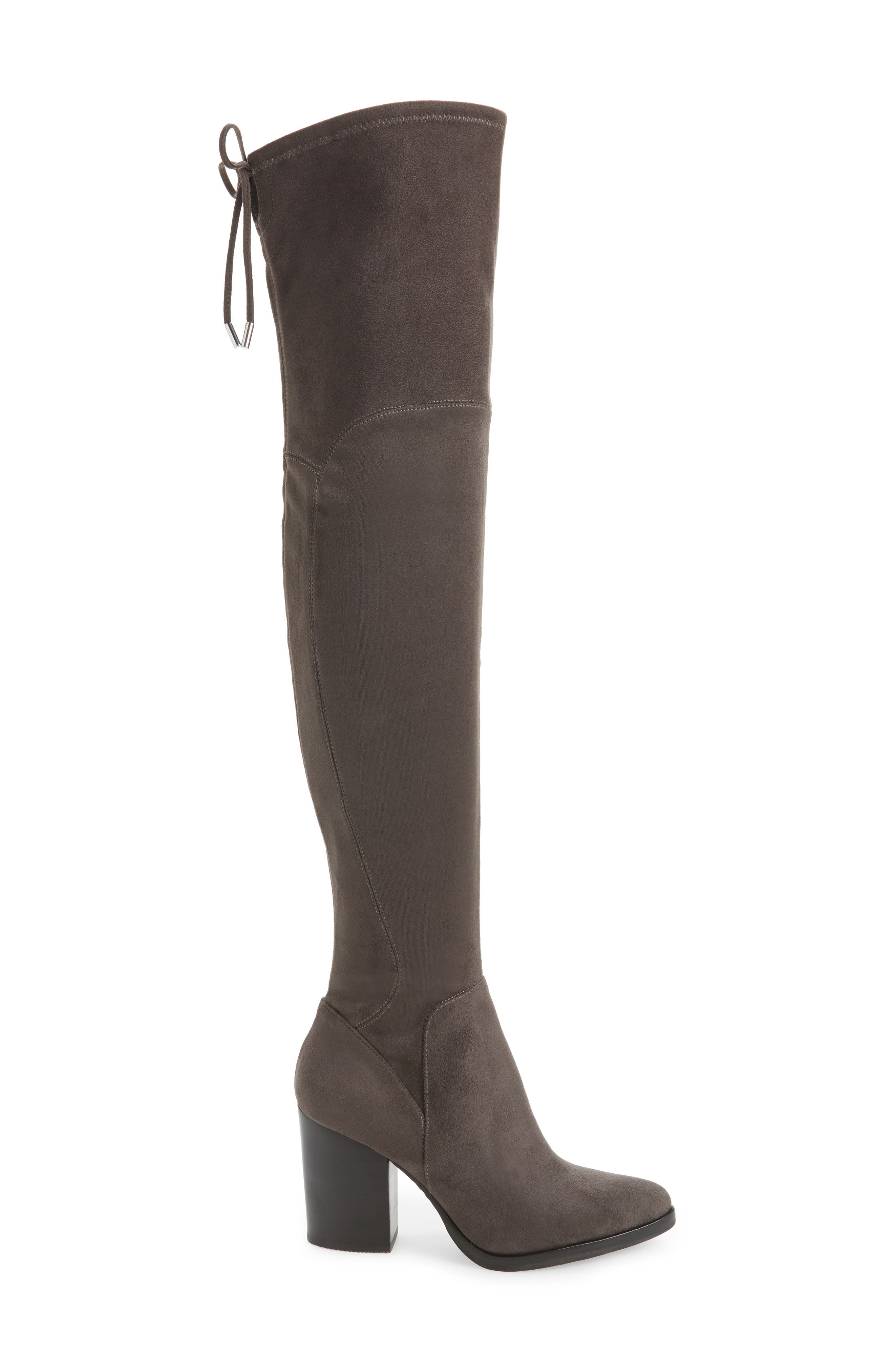 Adora Over the Knee Boot, Alternate, color, DARK GREY FAUX SUEDE