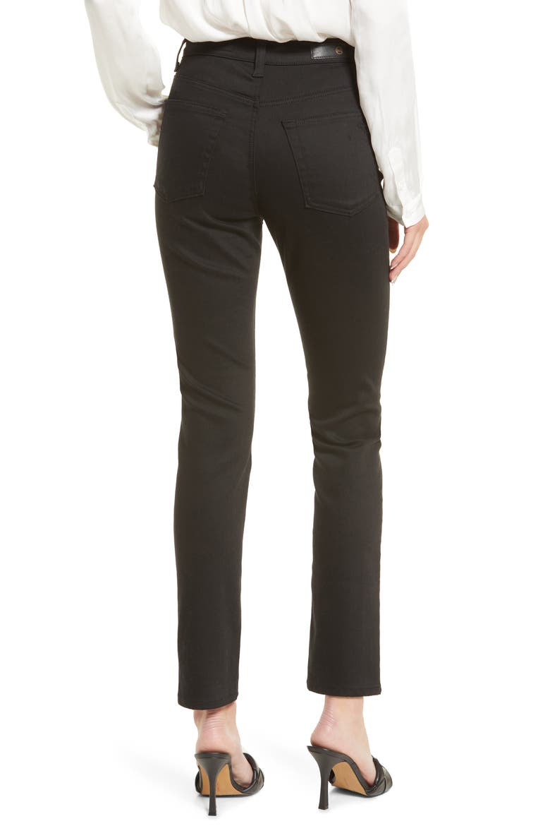 Alexxis High Waist Straight Leg Jeans, Alternate, color, BLACKBOARD