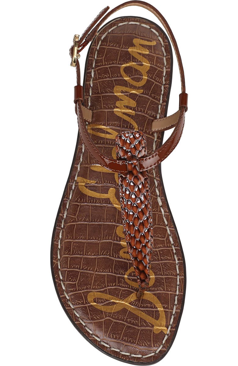 Sam Edelman Gigi T-Strap Sandal, Alternate, color, Antique Copper