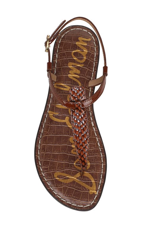Sam Edelman Gigi T-strap Sandal In Burgundy