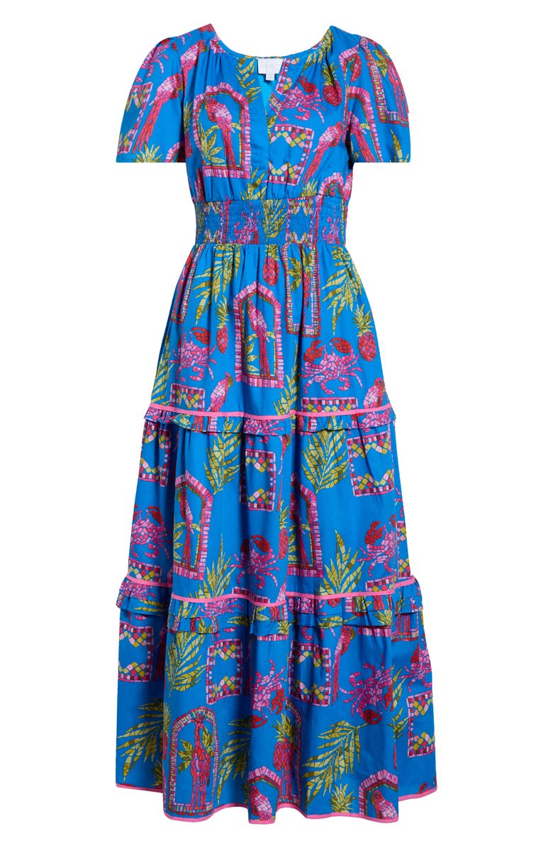 SUGARLIPS Bally Tropical Ernie Tiered Maxi Dress, Main, color, 
