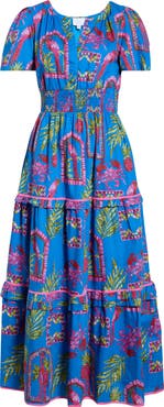 SUGARLIPS Bally Tropical Ernie Tiered Maxi Dress