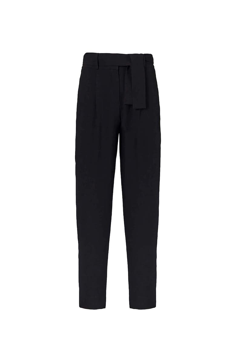 Anne Fontaine Women 's Pant Lester Black Cotblack Cotton Cropped Pants With Tailored Fit And Zippered Waistton Cropped Pants With Tailored Fit And Zippered Waist, Alternate, color, Black