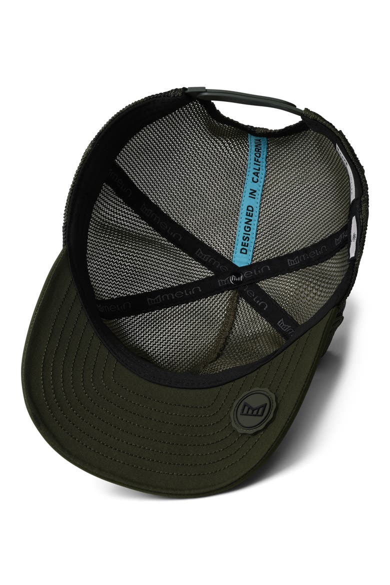 Odysea Mac Retro Hydro Unstructured Micromesh Snapback Hat, Alternate, color, OLIVE CAMO