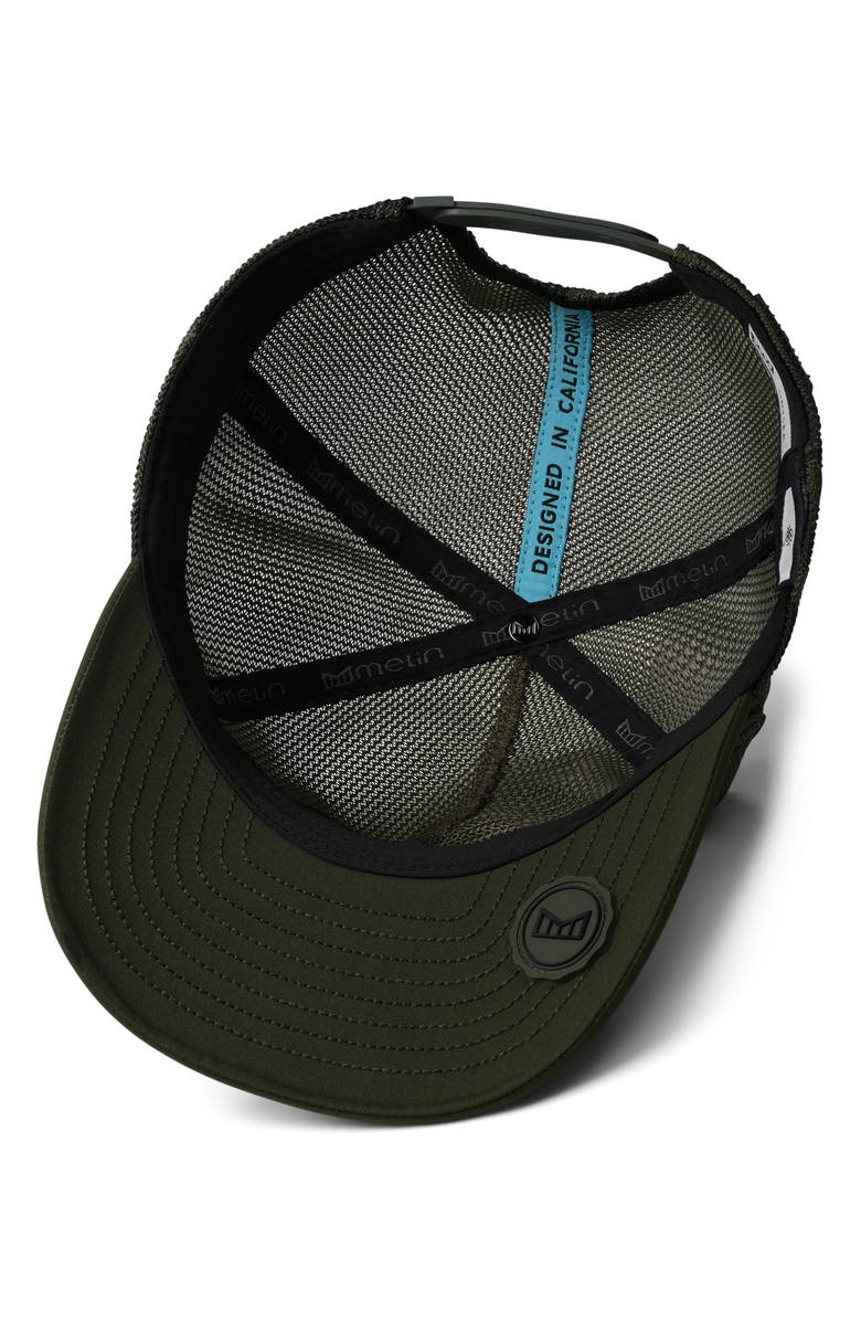 Melin Odyssey Mac Retro Hydro Unstructured Micromesh Snapback Hat, Alternate, color, Olive Camo