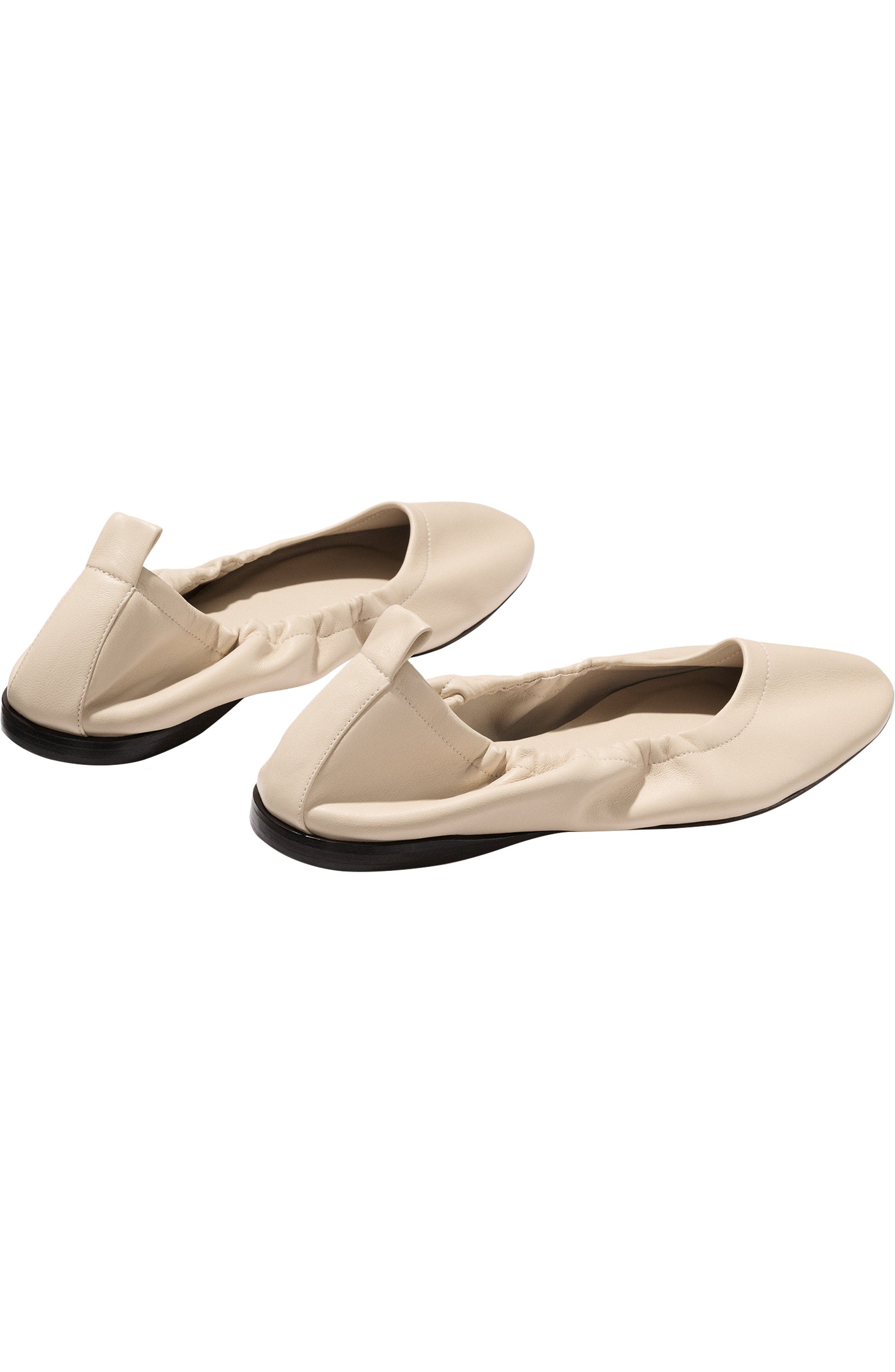 The Pascale Flat, Alternate, color, Bone Nappa