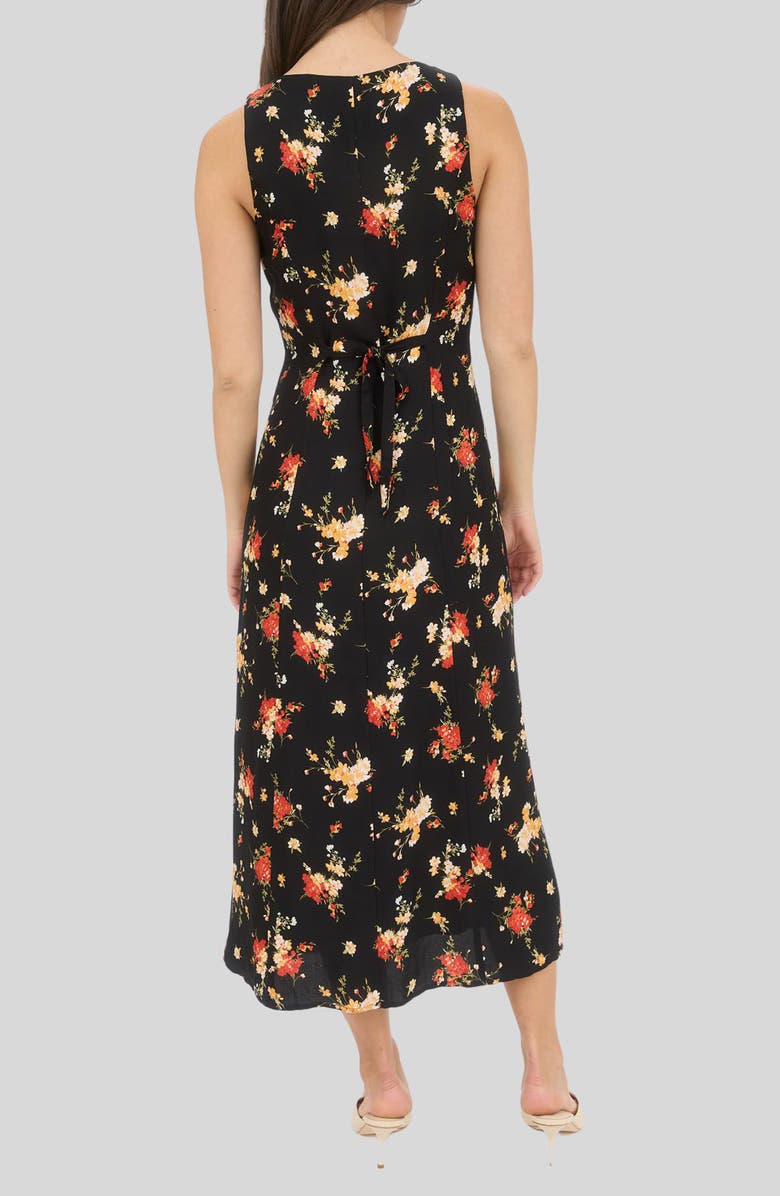 Blu Pepper Floral Maxi Sundress, Alternate, color, Black Multi