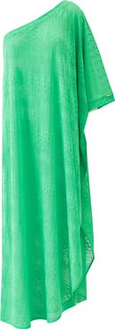 Melissa Odabash Savannah One-Shoulder Cover Up Kaftan