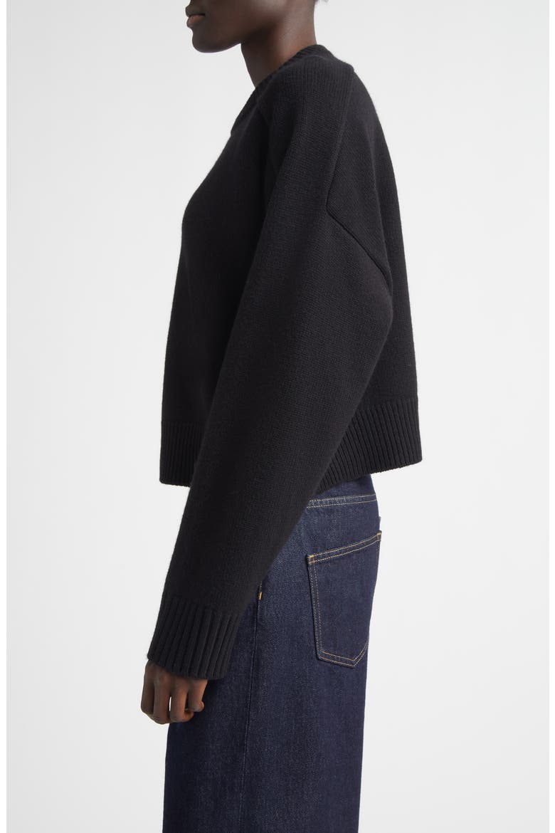 Bruzzi Oversize Wool & Cashmere Sweater, Alternate, color, BLACK