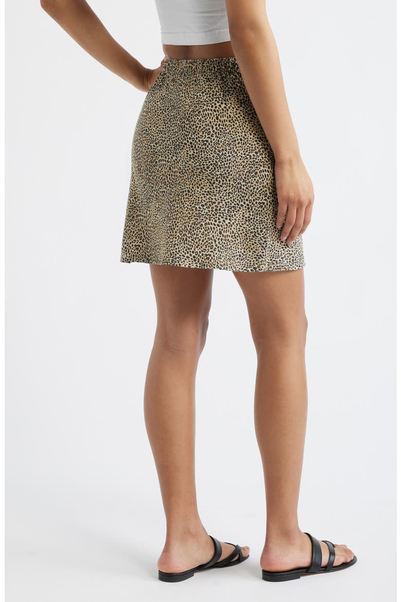 Animal Instincts Linen Blend Drawstring Skirt, Alternate, color, NATURAL