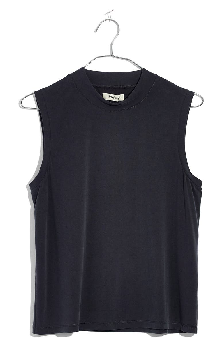 Madewell Sandwashed Mock Neck Tank, Alternate, color, 