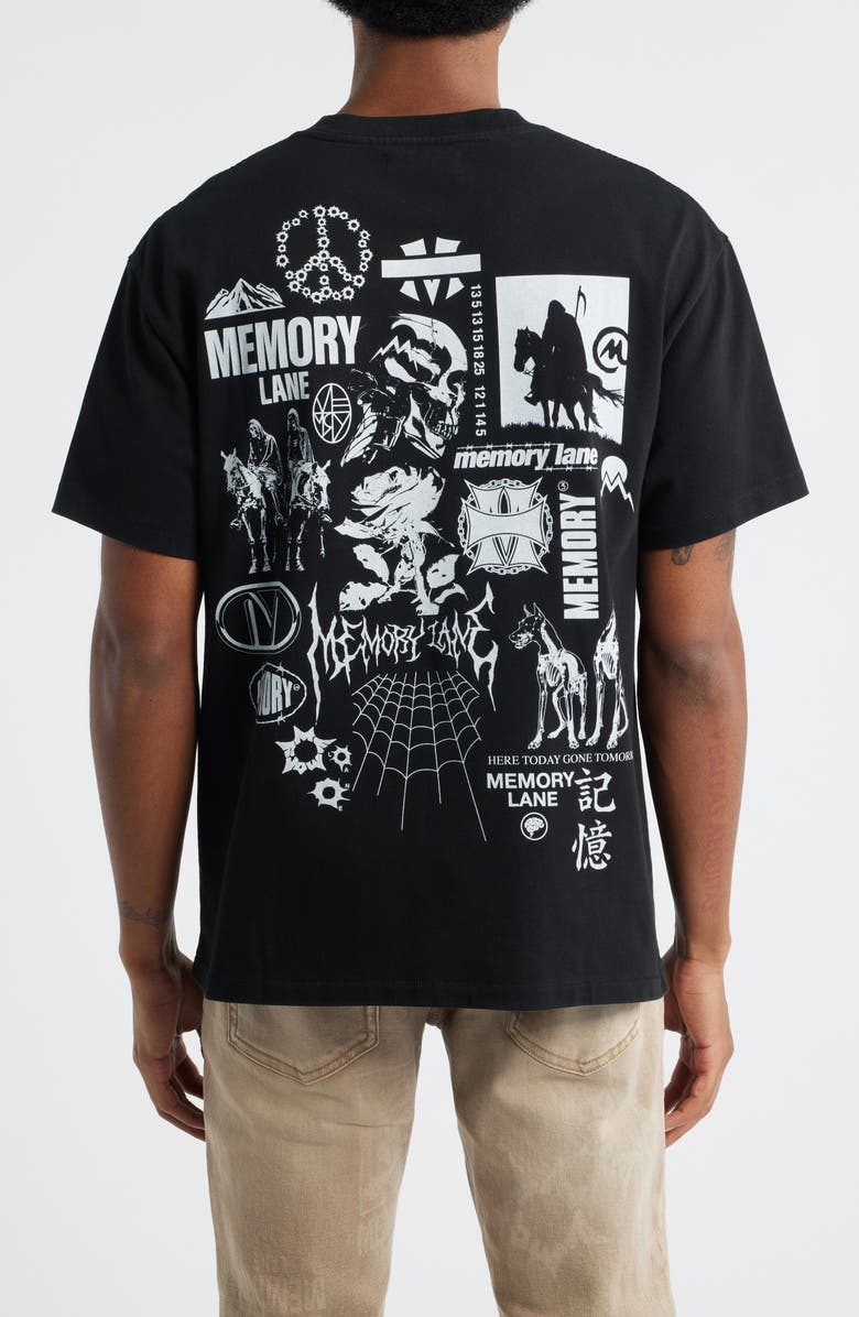 MEMORY LANE Through the Years Cotton Jersey Graphic T-Shirt, Alternate, color, Black