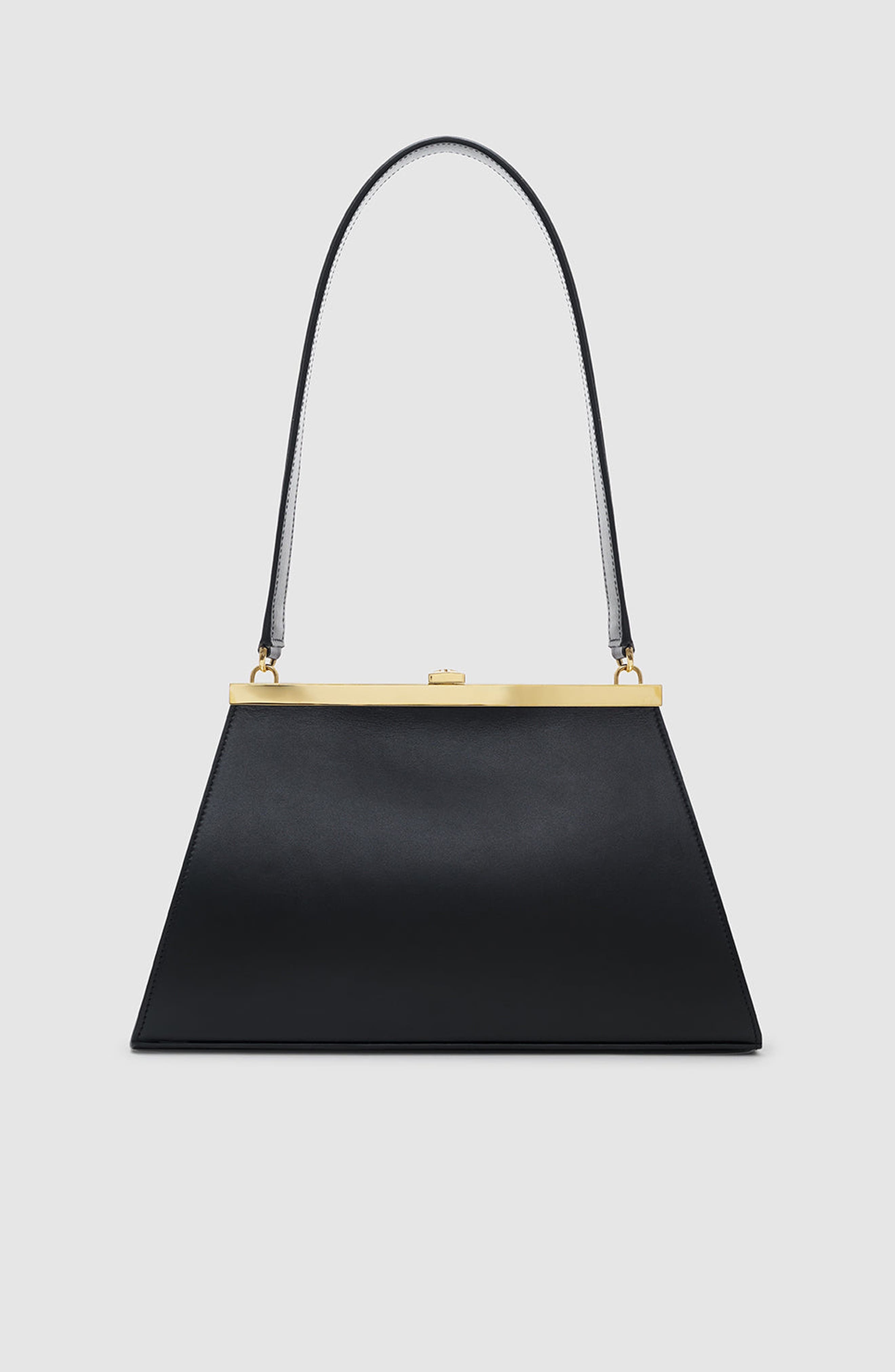 Anine Smooth Leather Bag, Alternate, color, Black