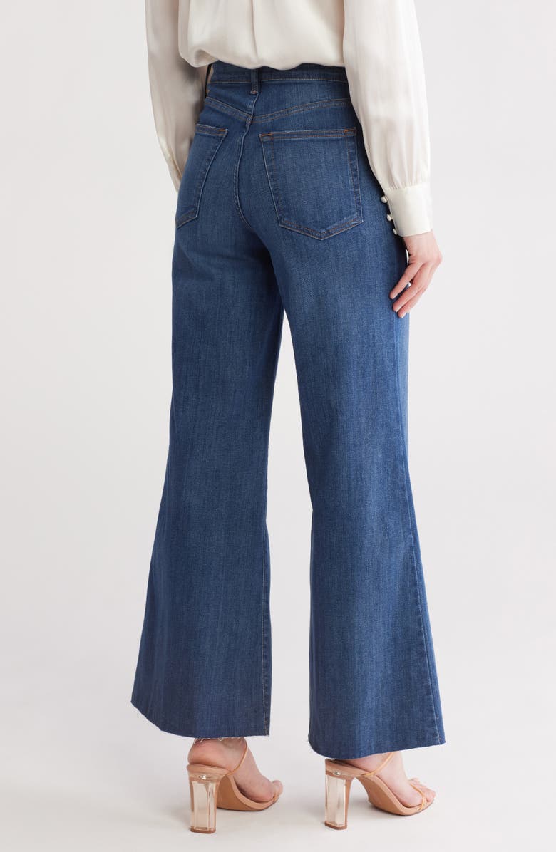 FRAME Palazzo Crop Cutoff Jeans, Alternate, color, Aspire Raw After
