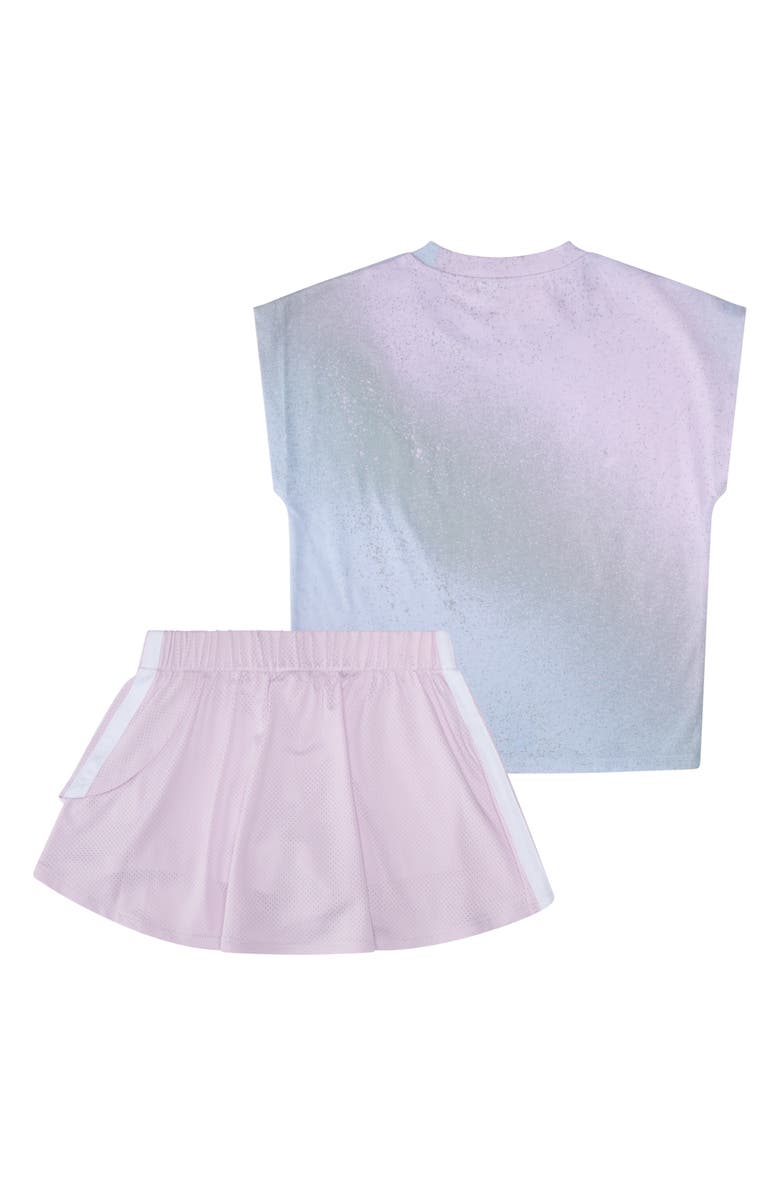 adidas Ombré Top & Skort Set, Alternate, color, Crystal Sky
