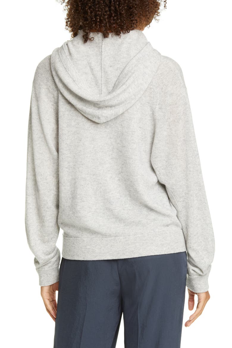 Wool & Cashmere Hoodie, Alternate, color, HEATHER GREY