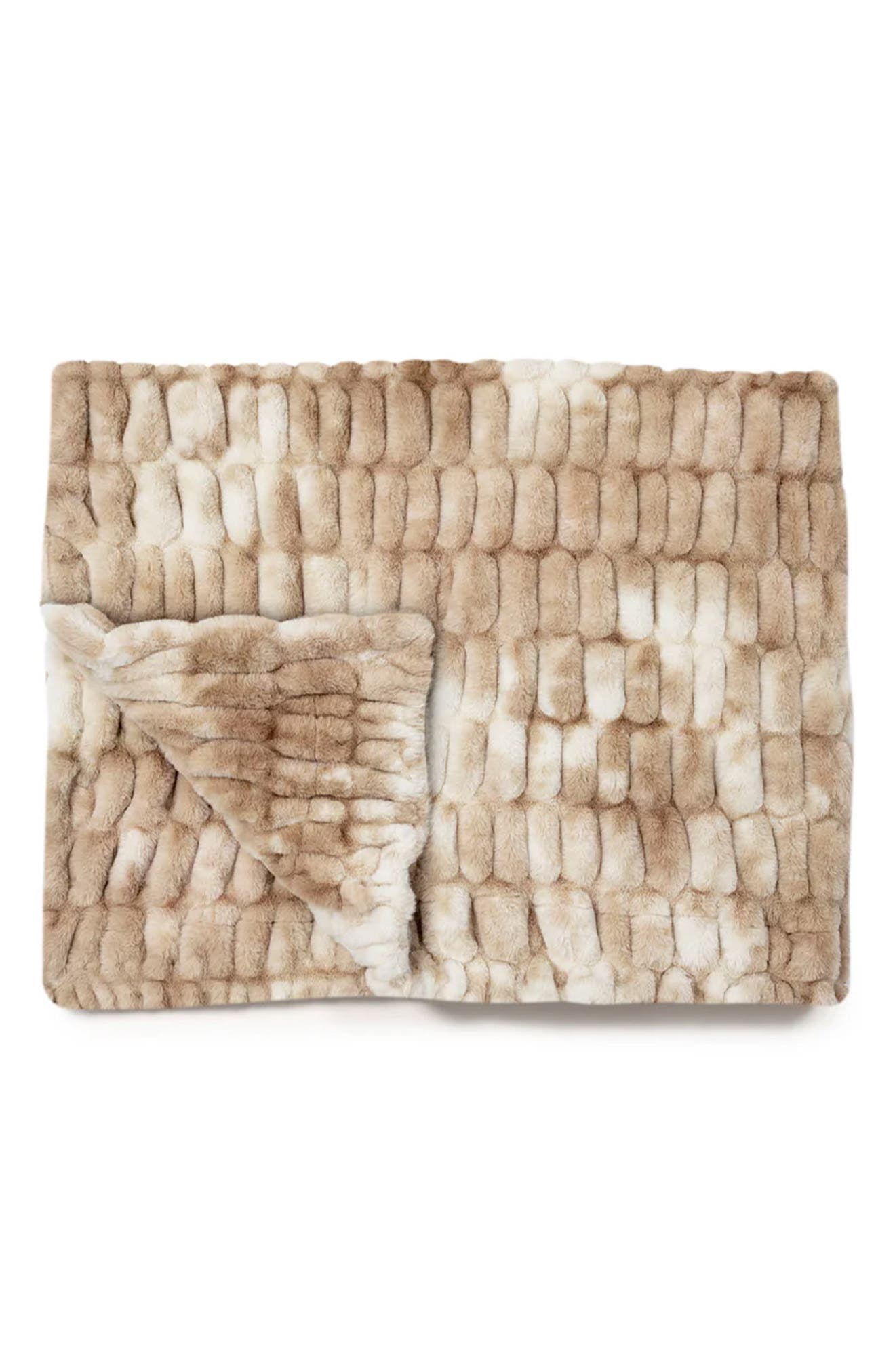 LOLA BLANKETS Original Throw Blanket - Caramel N' Cream