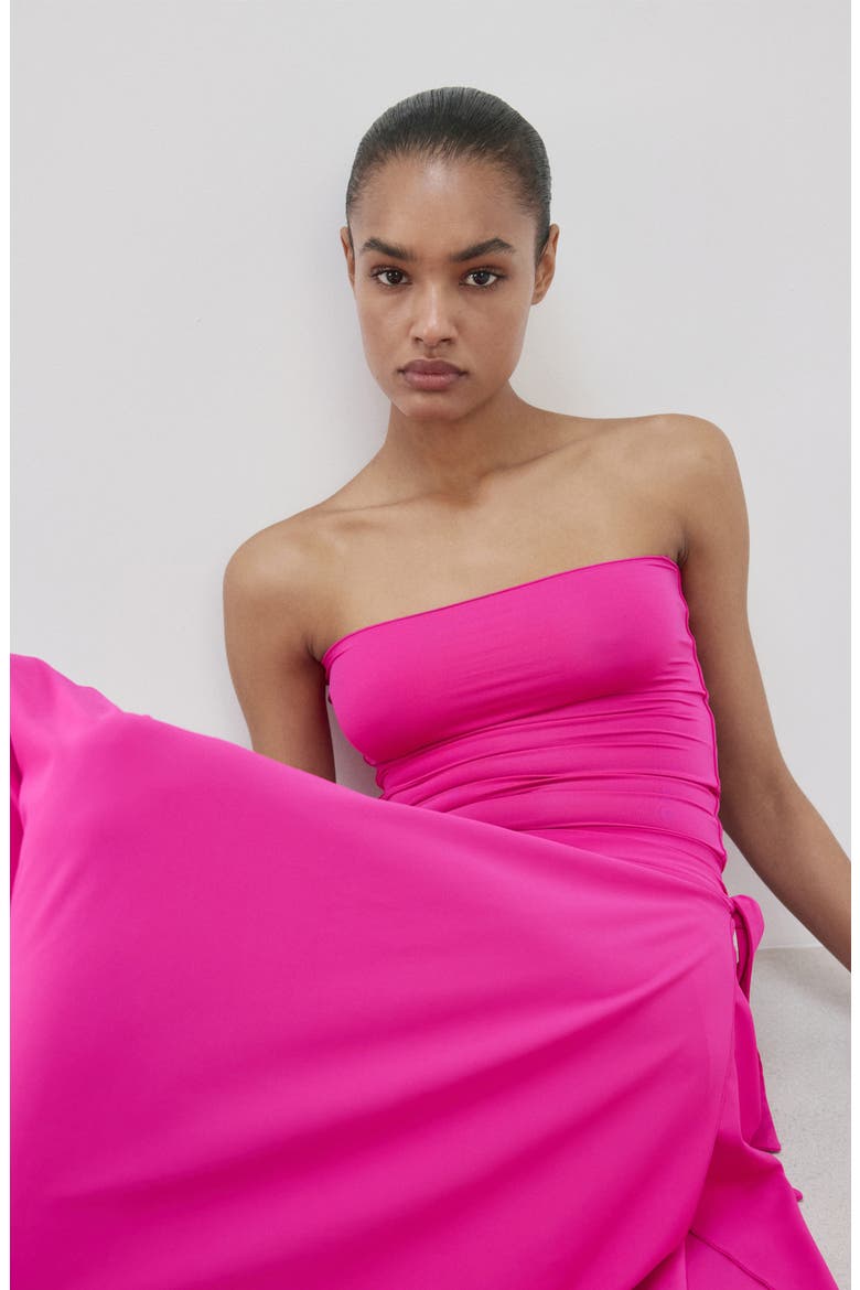 Stretch Tube Top, Alternate, color, FUCHSIA