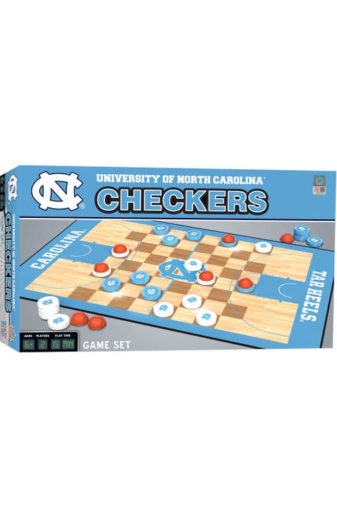 UNC Tar Heels Checkers Board Game