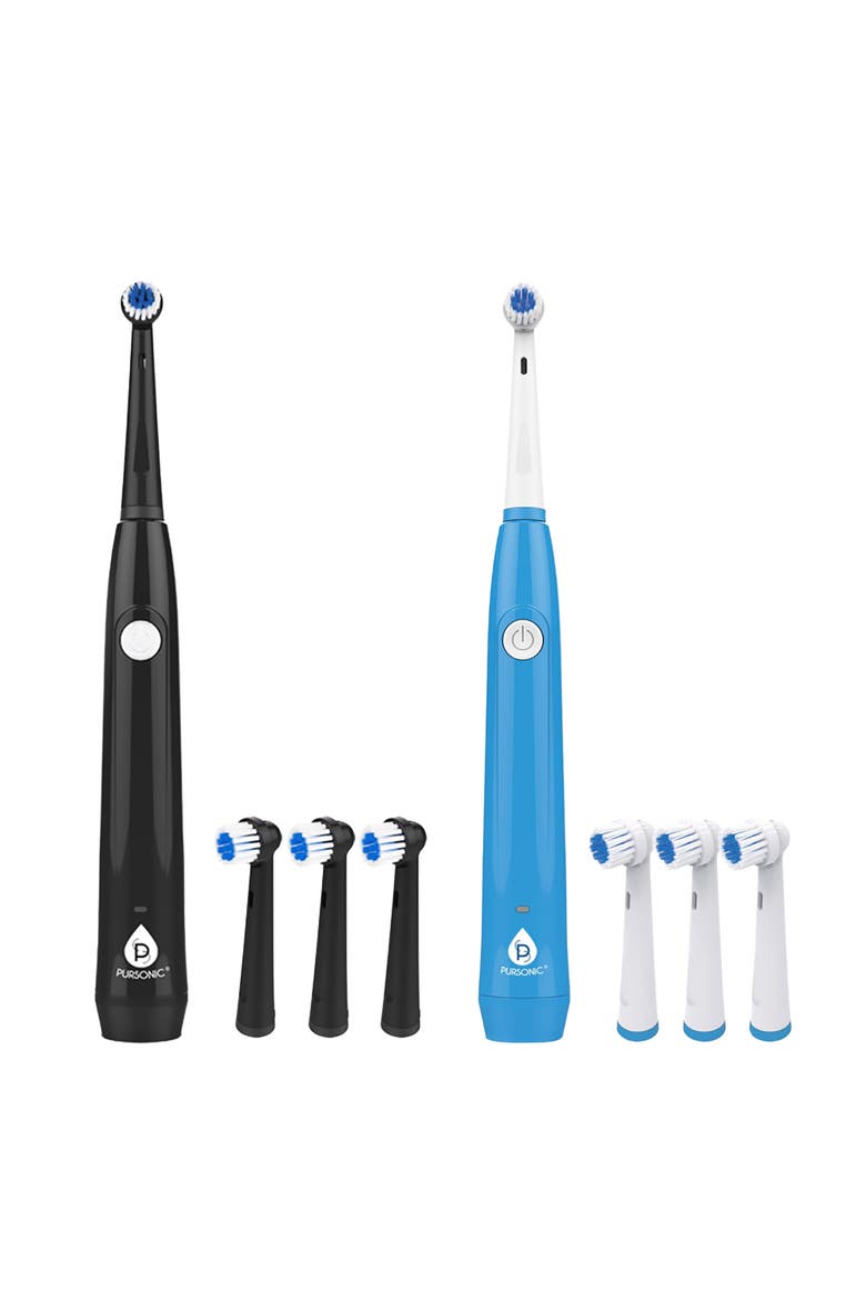 His & Hers Rotary Toothbrush & UV Sanitizer Set, Main, color, Multicolor