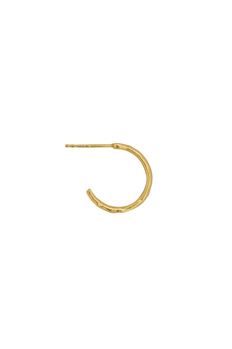 Dela Textured Hoop Earring, Alternate, color, Gold