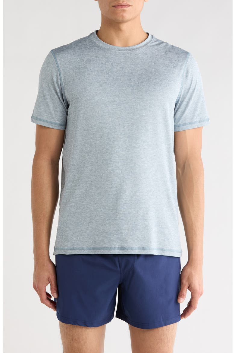 Nomad Mesh Short Sleeve T-Shirt, Main, color, HEATHER ATMOSPHERIC