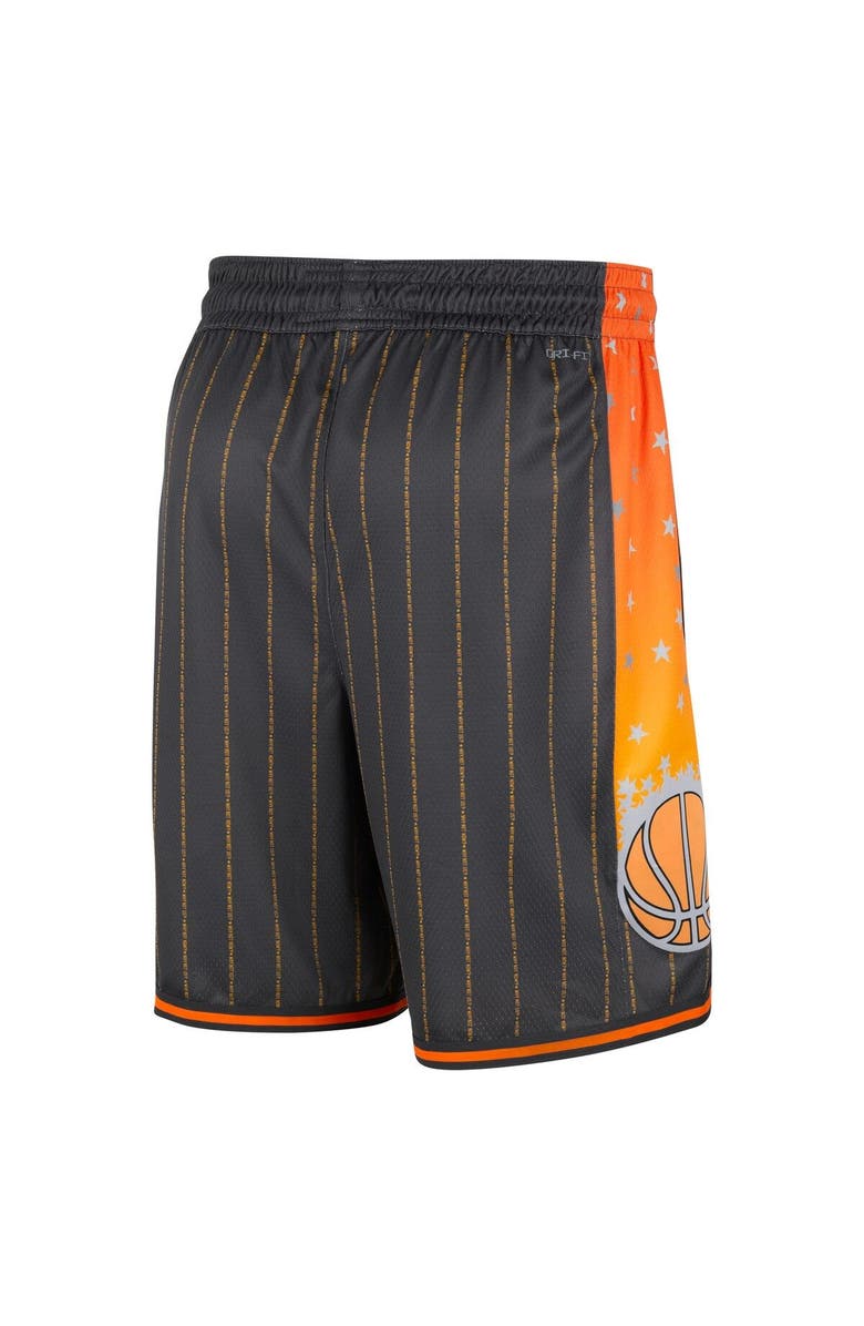Nike Men's Nike Anthracite Orlando Magic 2021/22 City Edition Swingman Shorts, Alternate, color,