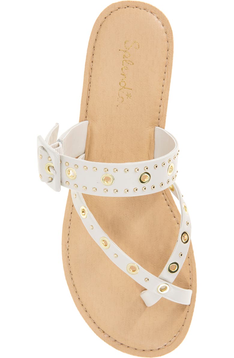 Splendid Sutton Stud Slide Sandal, Alternate, color, White Sand