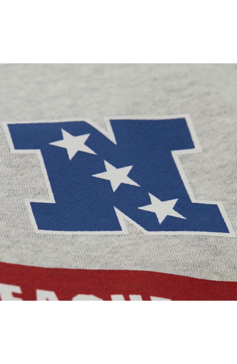 Mitchell & Ness Men's Mitchell & Ness  Heather Gray San Francisco 49ers All Over Print Vintage Fleece Crewneck Sweatshirt, Alternate, color, 