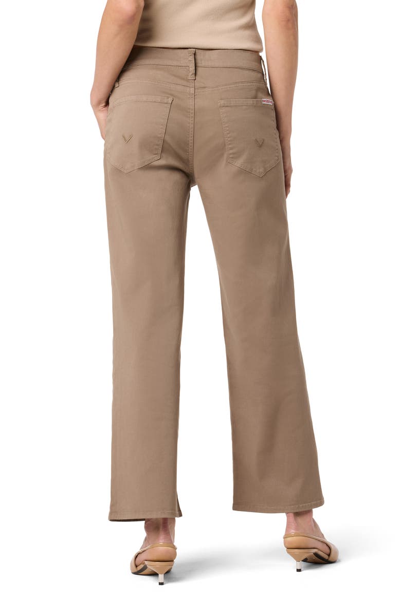Rosalie High Rise Wide Leg Ankle Crop Pants, Alternate, color, DESERT TAUPE