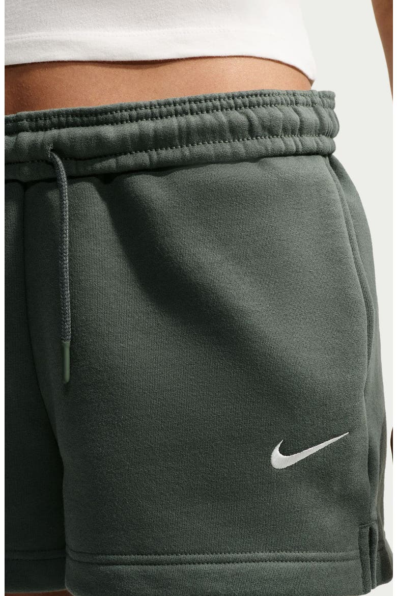 Sportswear Mid Rise Fleece Shorts, Alternate, color, 303 CMOGRN/ SAIL