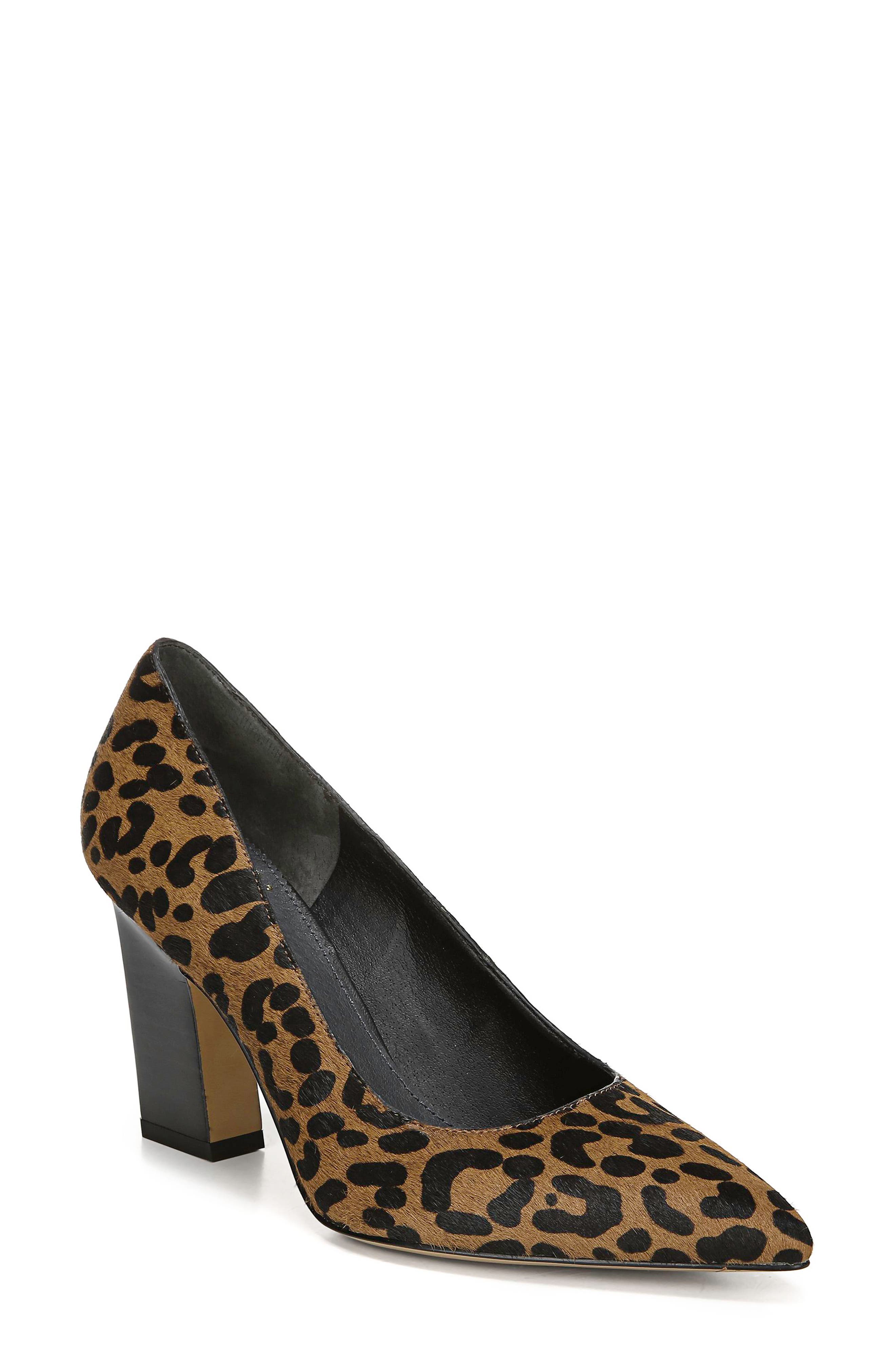 Sasha Pointy Toe Genuine Calf Hair Pump, Main, color, LEOPARD PRINT CALF HAIR