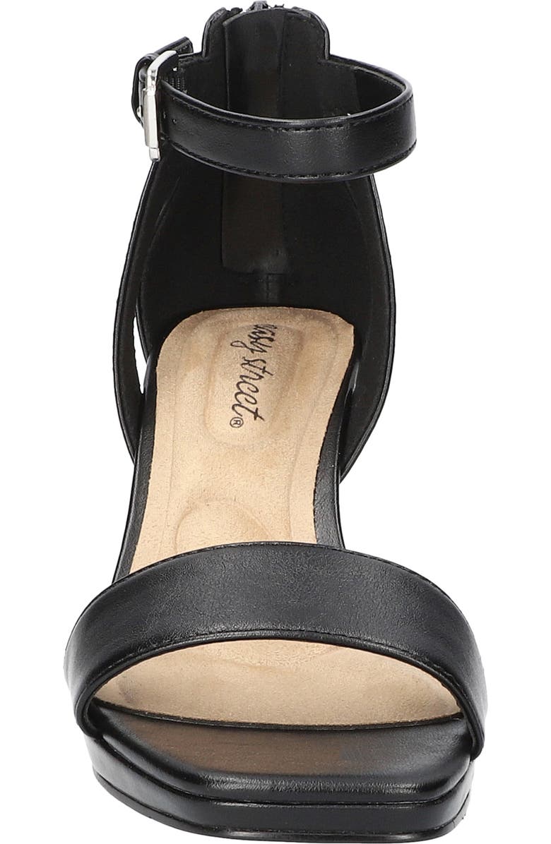 EASY STREET Ro Ankle Strap Sandal, Alternate, color, Black