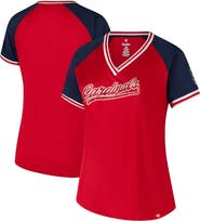 PROFILE Women's Profile Red St. Louis Cardinals Plus Size Crossover V-Neck T-Shirt
