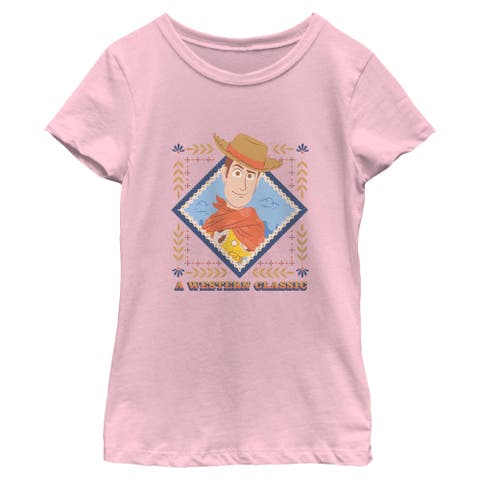 Girl's Toy Story 5 Woody Western Classic  Graphic T-Shirt