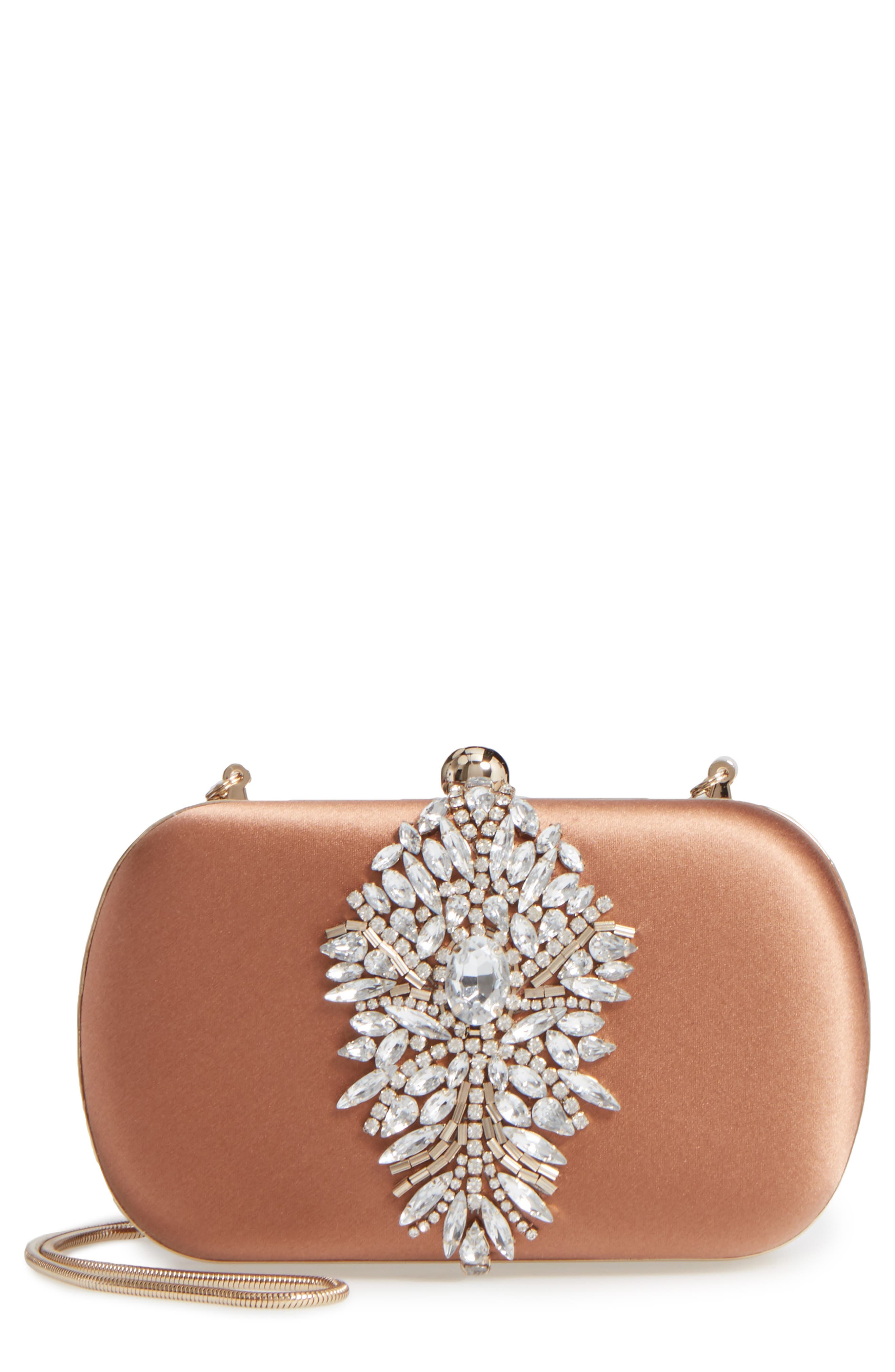 Badgley Mischka Collection Badgley Mischka Aurora Clutch, Main, color, 