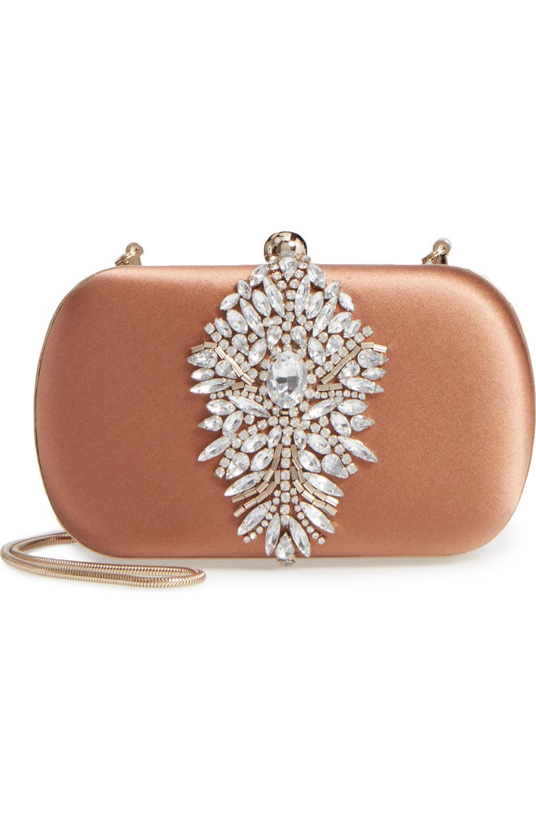 Badgley Mischka Collection Badgley Mischka Aurora Clutch, Main, color,