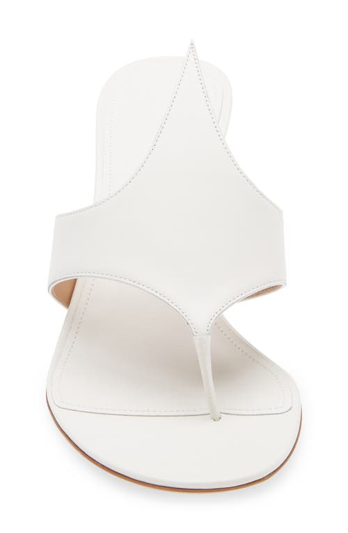 Ferragamo Lyrai Leather Mules In Bianco/biscotto