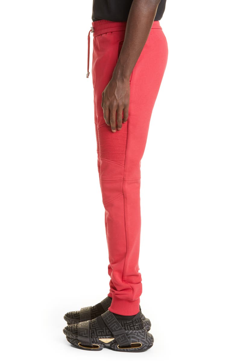 Balmain Men's Ribbed Joggers, Alternate, color,