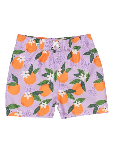 Boys Orange You The Sweetest UPF50+ Swim Trunks
