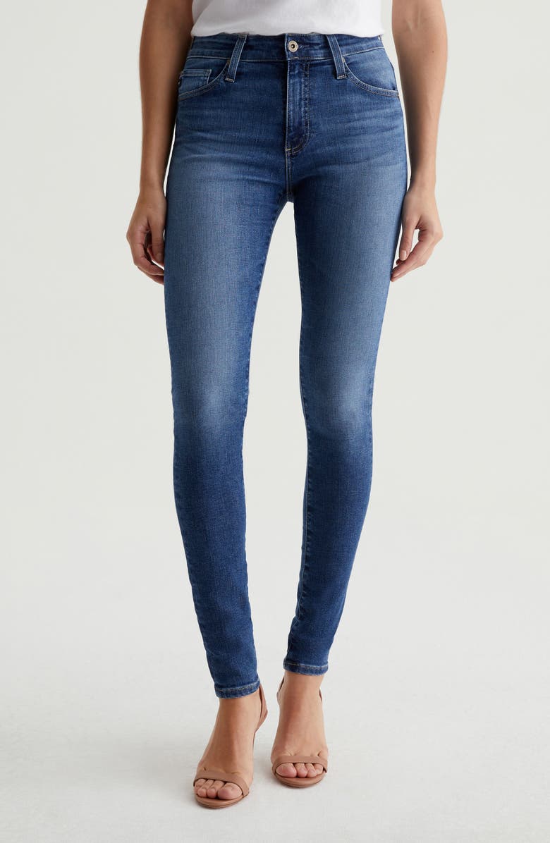 AG Farrah Mid Rise Skinny Jeans, Main, color, 