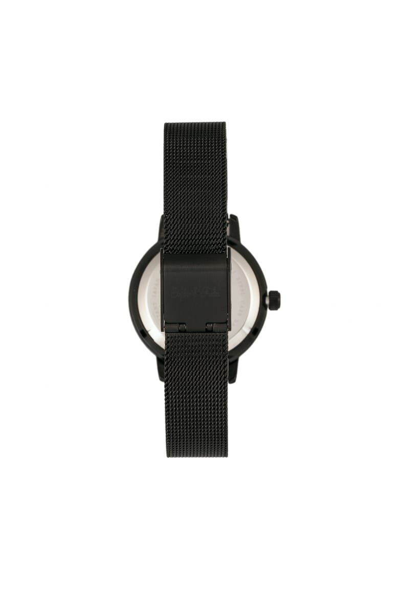 Sophie & Freda Cambridge Bracelet Watch w/Swarovski Crystals, Alternate, color, Black
