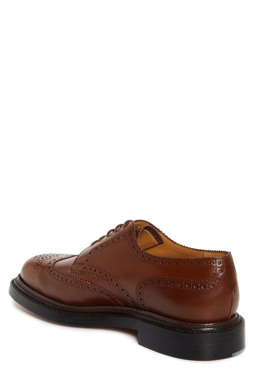 Jm Weston Triple Sole Wingtip Derby In Brown