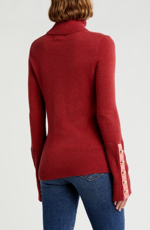 Ramy Brook Brianna Metallic Turtleneck Sweater