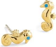 Madewell Demi Fine Seahorse Stud Earrings