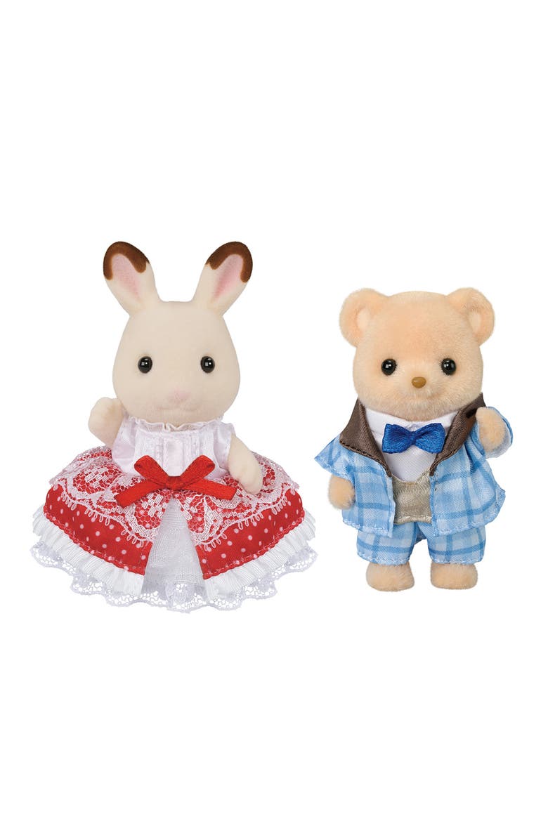 Calico Critters 40th Anniversary Friends Freya & Theo Figurine Set, Alternate, color, Multi