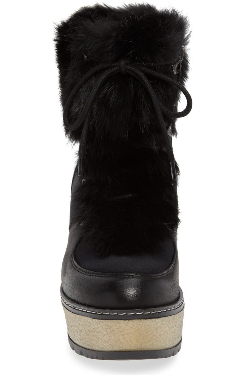Rudsak Torres Waterproof Genuine Rabbit Fur Trim Boot, Alternate, color,
