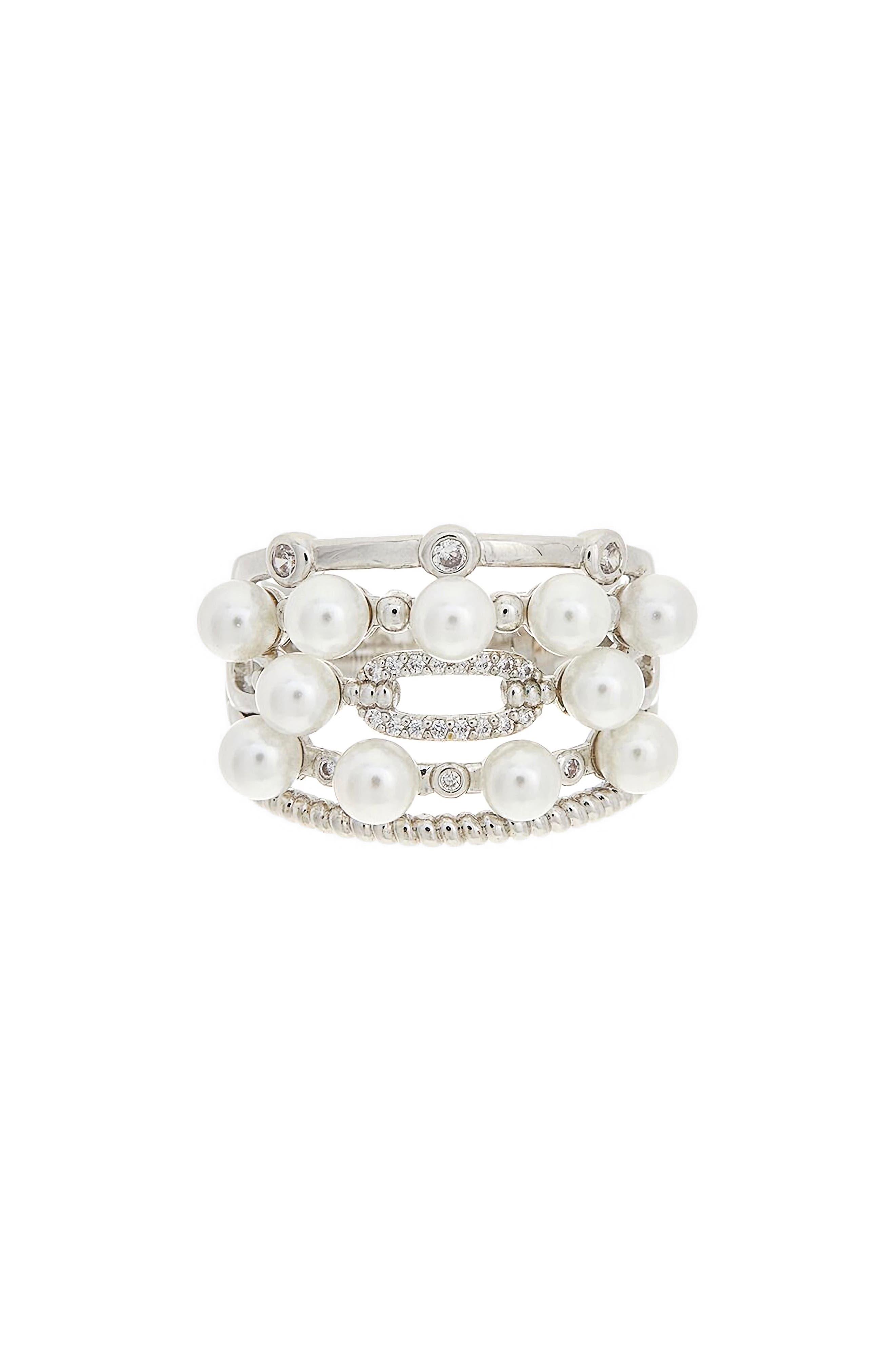 Juvell Faux Pearl Ring