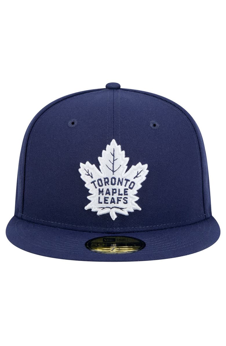 New Era Men's New Era Navy Toronto Maple Leafs Core 59FIFTY Fitted Hat, Alternate, color, 