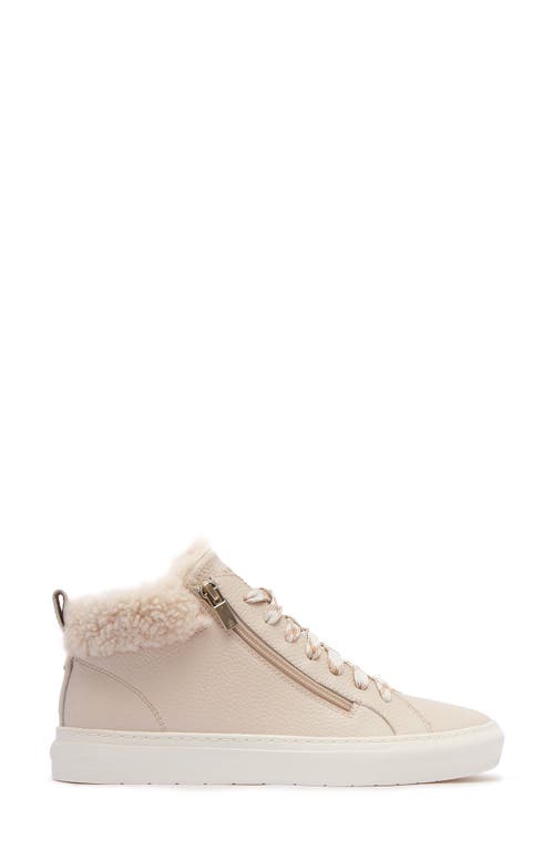 Frankie4 Miles Genuine Shearling Lined Sneaker In Neutral